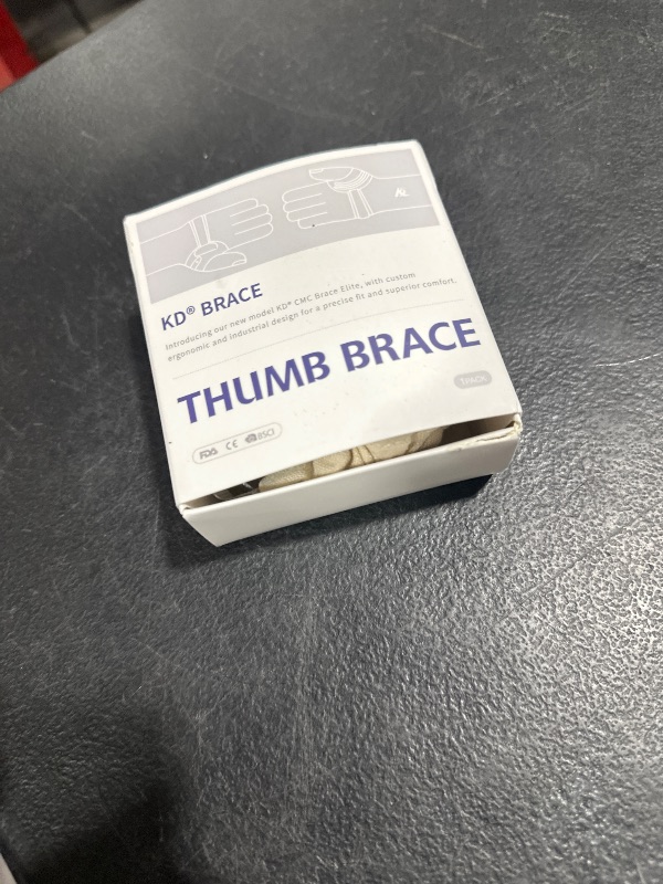 Photo 1 of KD Thumb Brace: CMC Thumb Brace for Osteoarthritis CMC Joint Arthritis Pain, Thumb Splint Stabilizer with Thumb Sleeve, Flexible (Medium, Left Hand)