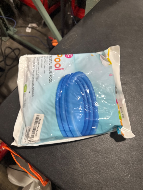 Photo 1 of INTEX 59416EP Crystal Blue Inflatable Kiddie Swimming Pool, 45in x 10in