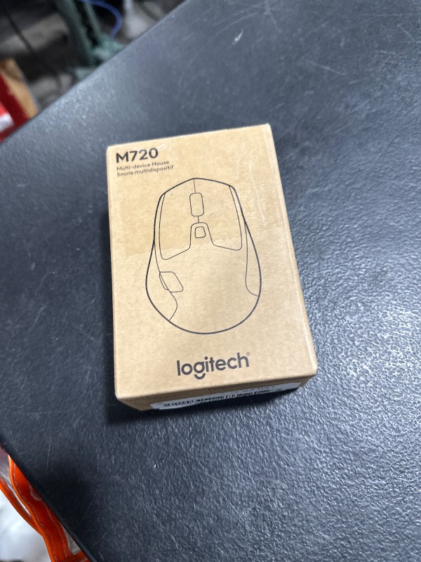 Photo 1 of Logitech M720 Triathlon Wireless Mouse, Bluetooth, USB Unifying Receiver, 1000 DPI, 6 Programmable Buttons, 2-Year Battery, Compatible with Laptop, PC, Mac, iPadOS - Black