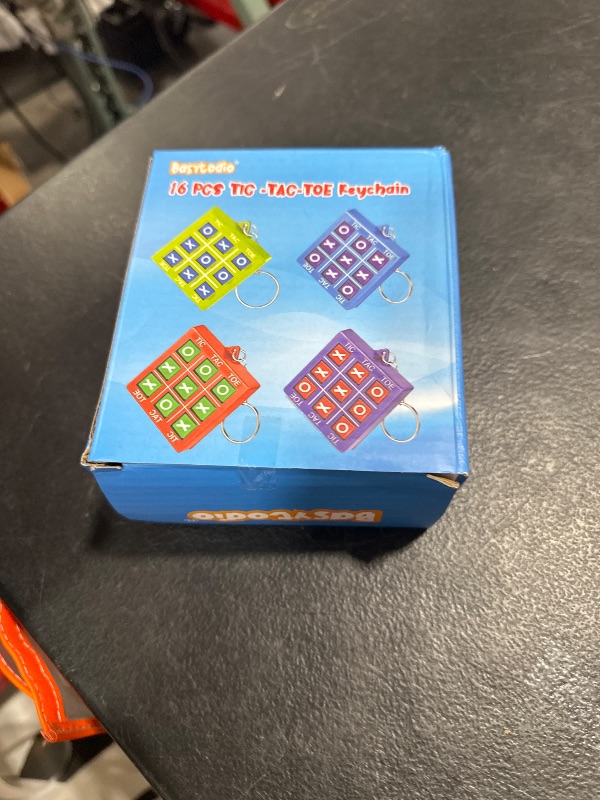 Photo 1 of 16 Pcs Tic Tac Toe Game Keychain Party Favors for Kids 4-8 8-12 Goodie Bags Stuffers Treasure Chest Prize Box Toys for Kids Classroom School Rewards Party Bags Birthday Return Gift Pinata Fillers Bulk