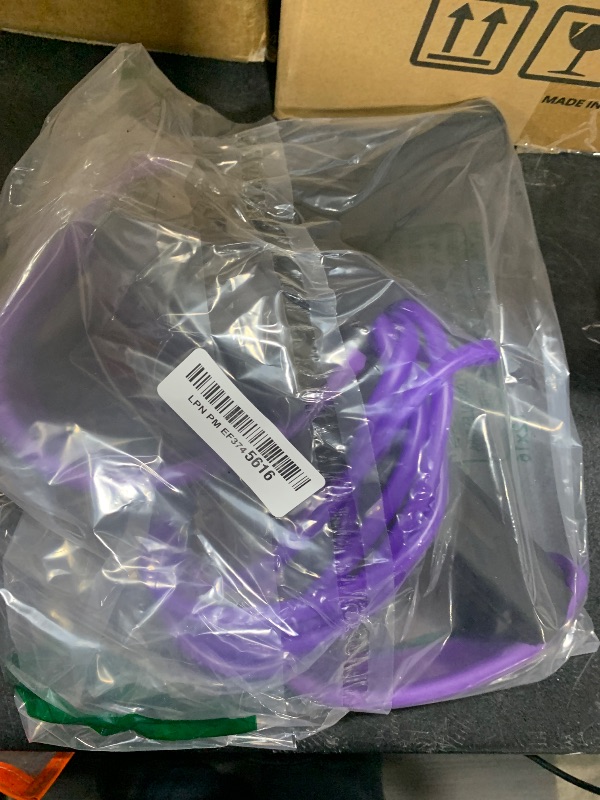 Photo 1 of FateFan Multifunction Tension Rope, 6-Tube Elastic Yoga Pedal Puller Resistance Band, Natural Latex Tension Rope Fitness Equipment, for Abdomen/Waist/Arm/Leg Stretching Slimming Training (Purple)