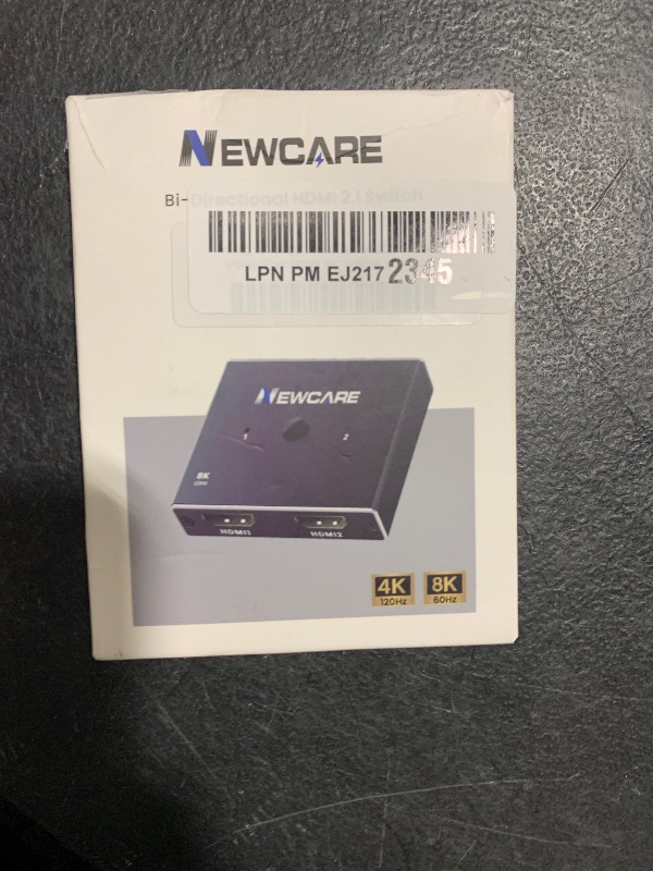 Photo 1 of NEWCARE 8K HDMI Switch 4K@120Hz, Aluminum HDMI 2.1 Switch 2 in 1 Out, HDMI Splitter Supports 8K@60Hz HDR10+ 48 Gbps 3D Dolby VRR, HDMI Switcher Compatible with TV PS5/4 Xbox Laptops PC Projector