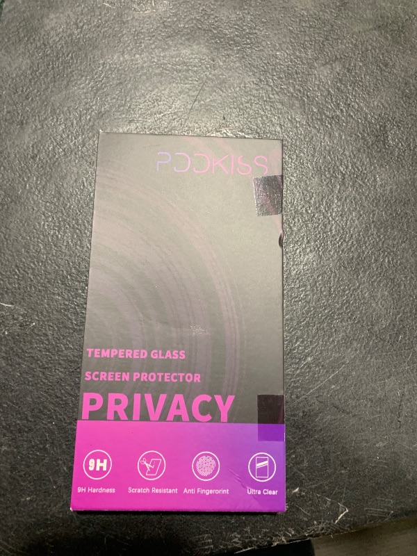 Photo 1 of PDDKISS Compatible for iPhone 16 Pro Max Privacy Screen Protector Tempered Glass 6.9 Inch, Purple Gradient Anti Spy Anti Blue Light HD Easy Installation
