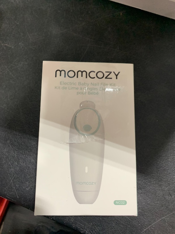 Photo 1 of Momcozy Baby Nail File Electric, Gentle Baby Nail Trimmer Electric Rechargeable, Baby Nail Clipper Electric, 7 Grinding Head Replacement Pads