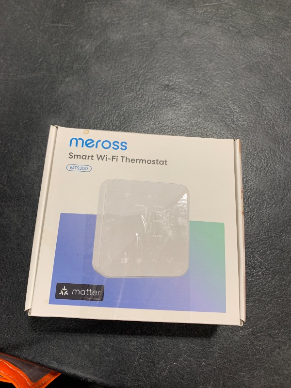 Photo 1 of meross Smart Thermostat for Home, WiFi Thermostat Works with Matter, Alexa, Apple Home, Google Assistant, App & Voice Control, 7x24h Scheduling, Energy Saving, C-Wire Required