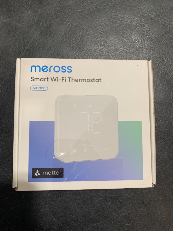 Photo 1 of meross Smart Thermostat for Home, WiFi Thermostat Works with Matter, Alexa, Apple Home, Google Assistant, App & Voice Control, 7x24h Scheduling, Energy Saving, C-Wire Required