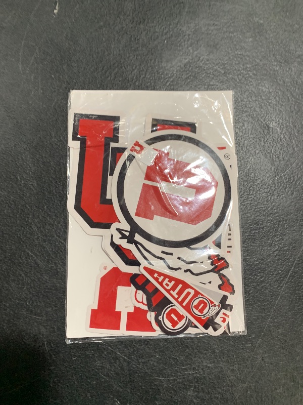 Photo 1 of Utah Utes Stickers for Gift, Car, Water Bottle, Laptop, and Phone for UofU Football Fans and University Graduates (Utah Utes)