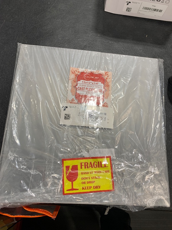 Photo 1 of CALPALMY (2-Pack) 12 x 12 Inch Clear Acrylic Sheet Plexiglass 1/4" Thick; Use for Craft Projects, Signs, Display Cases, DIY Projects and More; Cut with Cricut, Engraver, Saw or Hand Tools – No Knives