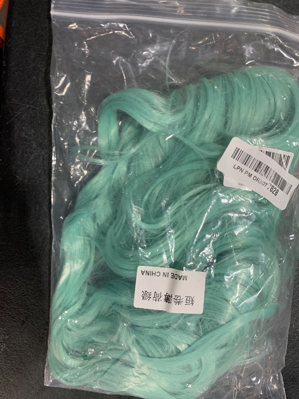 Photo 1 of eNilecor Mint Green Wig with Air Bangs,14" Short Curly Wavy Bob Wig for Women,Shoulder Length Fun Wigs Synthetic Colorful Wigs for Daily Cosplay