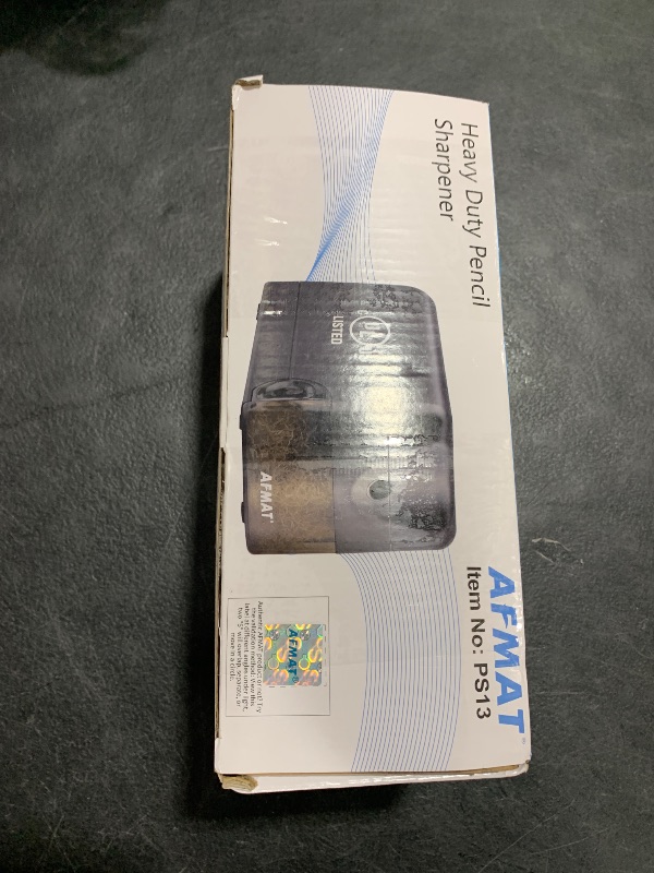 Photo 1 of AFMAT Electric Pencil Sharpener, Heavy Duty Classroom Pencil Sharpeners for 6.5-8mm No.2/Colored Pencils, UL Listed Industrial Pencil Sharpener w/Stronger Helical Blade, Model S230(Item No. PS13)