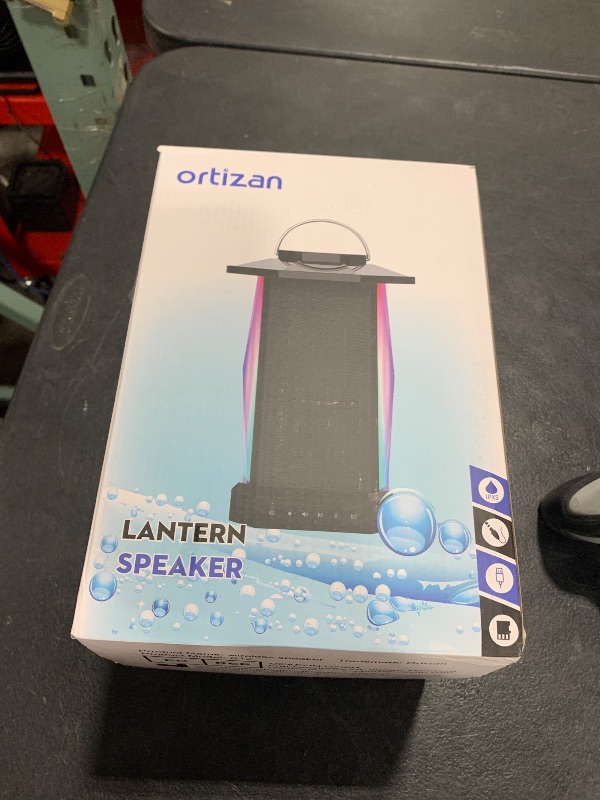 Photo 1 of Ortizan Outdoor Speaker, Bluetooth Speaker with Lights, 50W Stereo Sound, IPX5 Waterproof, 24H Playtime, Sync up to 100 Wireless Speakers, Portable for Outdoors/Patio/Porch, Tech Gadgets, Gift for Men