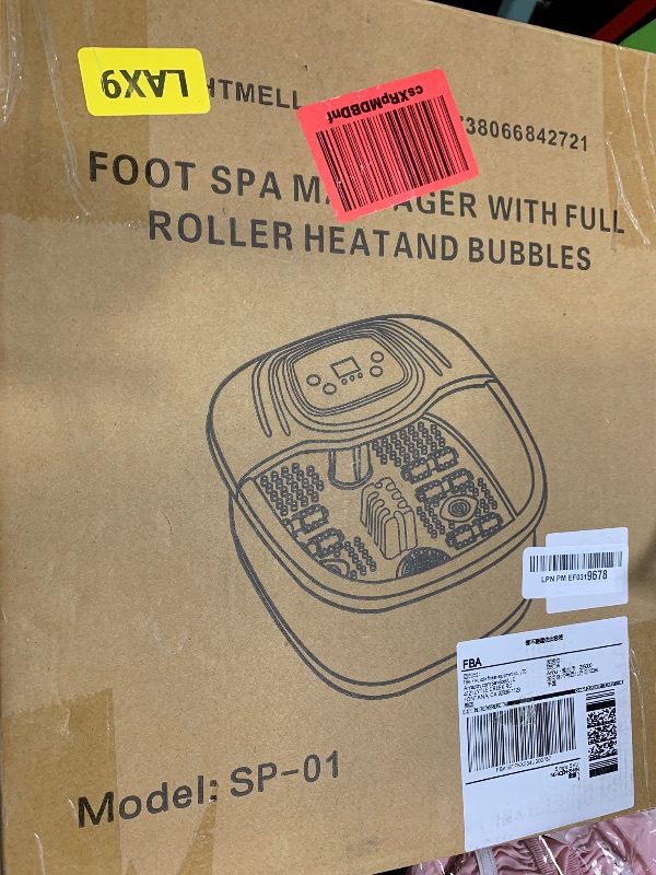 Photo 1 of RIGHTMELL Foot Spa Bath Massager with Heat, Epsom Salt,Bubbles, Vibration and Red Light, Tub for Stress Relief,Foot Soaker Fathers Day Birthday Gifts for Mom Dad Women Men Her Him