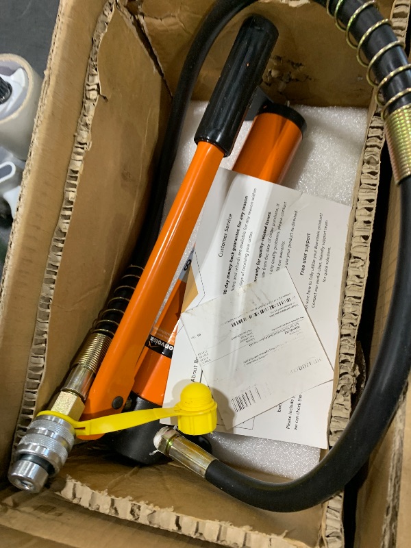 Photo 1 of Bonvoisin 20T Hydraulic Cylinder Jack Porta Power Ram 2" Stroke Mini Single Acting Lifting Cylinders with Hydraulic Hand Pump for Machinery Shipbuilding