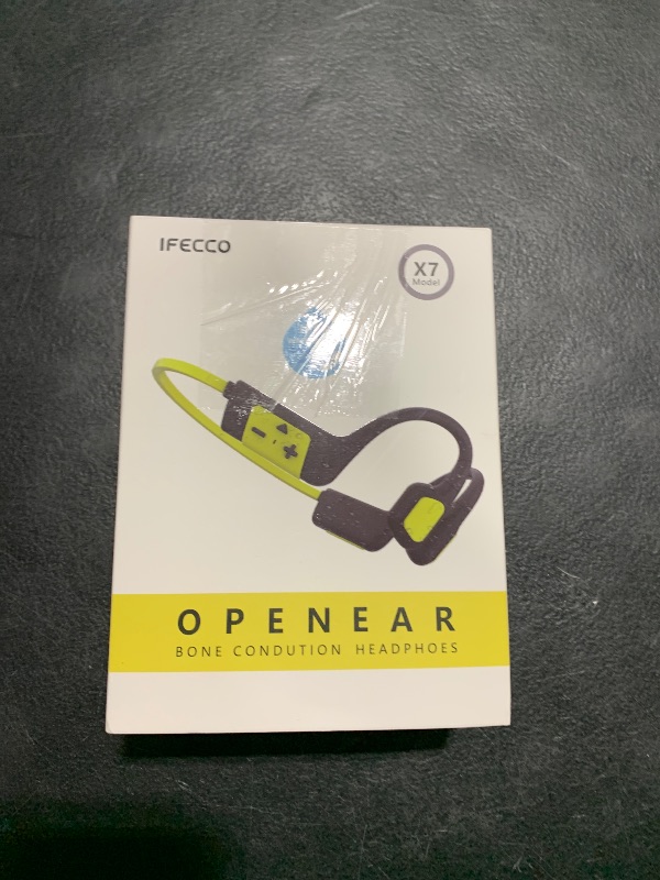 Photo 1 of IFECCO Swimming Headphones Underwater - IP68 Waterproof Bone Conduction Headphones Bluetooth 5.4,Open Ear Earbuds with 32GB MP3 Player Memory for Swimming Running Cycling
