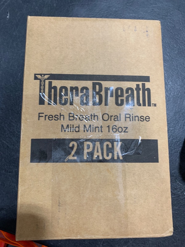 Photo 1 of TheraBreath Fresh Breath Mouthwash, Mild Mint Flavor, Alcohol-Free, 16 Fl Oz (2-Pack)