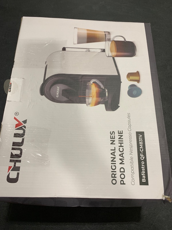 Photo 1 of CHULUX Bafè-Pro Espresso Machine, Mini Espresso Maker for Nespresso Original Capsule, Single Serve Coffee Maker for Home Espresso & Lungo, Italian ODE 20 Bar Pump, White