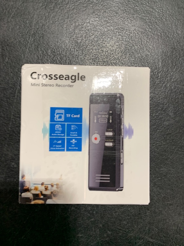 Photo 1 of 64GB Digital Voice Activated Recorder with Playback - 4552 Hours Audio Recording Device, 3072Kpbs HD Dual MIC Tape Recorder Device for Lecture A-B Repeat, MP3 Player,?64GB TF Card Included?