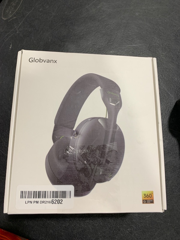 Photo 1 of Globvanx Wireless Gaming Headset for PS5, PS4, PC, Mac, Switch, 2.4GHz Gaming Headsets with Bluetooth 5.4, Hidden ENC Noise Canceling Mic, 35H Battery, 3D Spatial Sound, 3.5mm Wired - Black