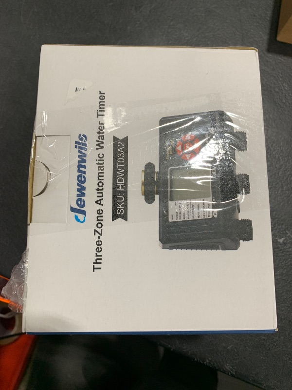 Photo 1 of DEWENWILS Sprinkler Timer 3 Zone, Water Timer with 4 Programmable Procedures, Hose Faucet Watering with Automatic/Rain Delay/Manual Mode, Outdoor Irrigation Controller for Lawn, Garden