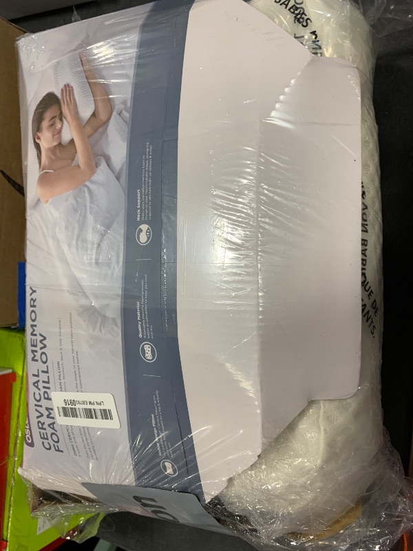 Photo 1 of Osteo Cervical Pillow for Neck Pain Relief, Hollow Design Odorless Memory Foam Pillows with Cooling Case, Adjustable Orthopedic Bed Pillow for Sleeping, Support for Side Back Sleepers
