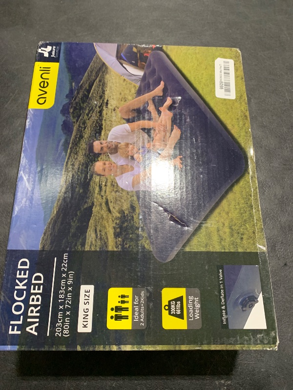 Photo 1 of RAPTAVIS King Size Air Mattress Inflatable Bed, Blow Up Mattress Camping Sleeping Pad