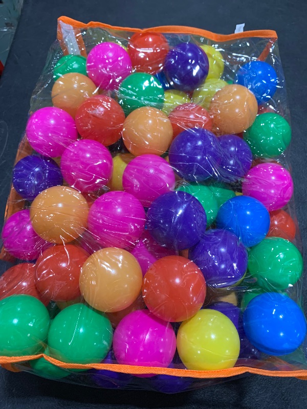 Photo 1 of Vanland Ball Pit Balls for Baby and Toddler Phthalate Free BPA Free Crush Proof Plastic - Multicolored Pit Balls in Reusable Play Toys for Kids with Storage Bag