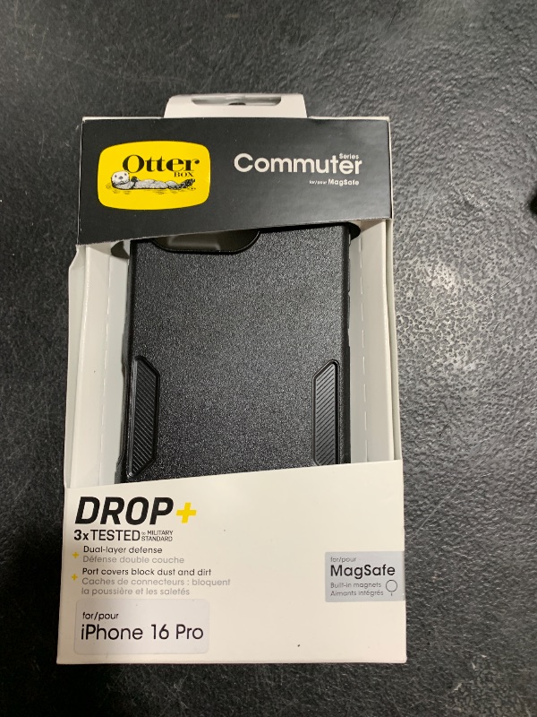 Photo 1 of Otterbox iPhone 16 Pro Commuter Series Case - Black (Single unit ships in polybag)