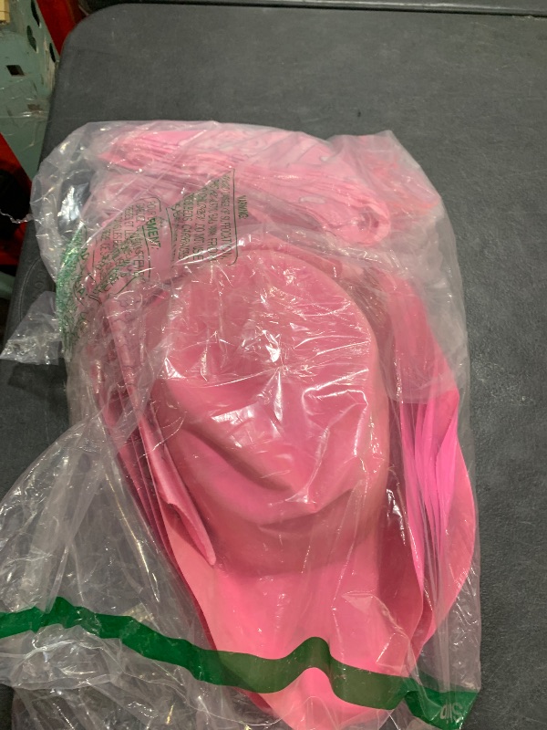 Photo 1 of Newcotte 18 Pcs Western Cowboy Plastic Hat Set Include 6 Hats 6 Paisley Bandanas 6 Pairs Heart Glasses for Party (Pink)