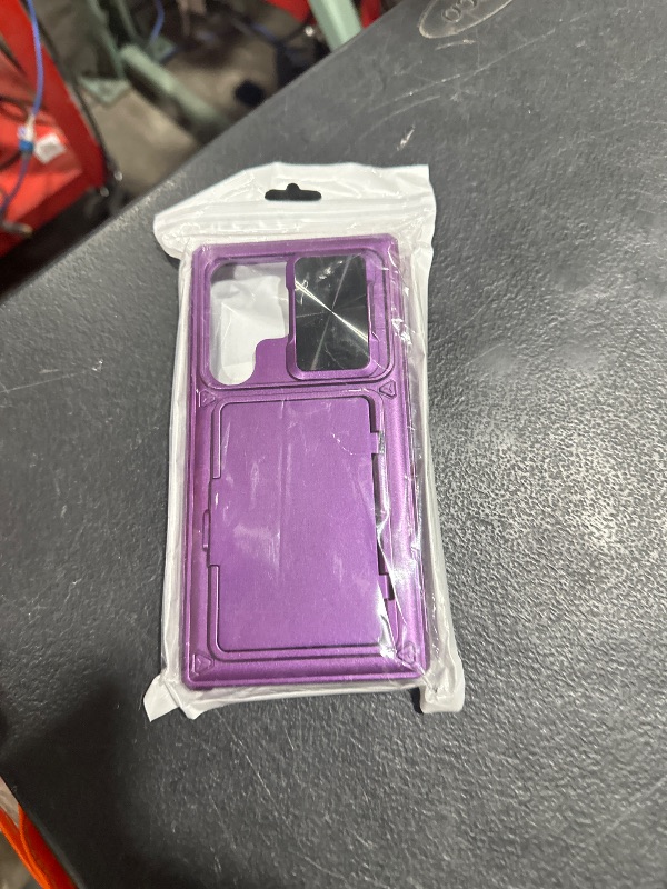 Photo 1 of Jiunai for Samsung S24 Ultra Case with Card Holder Galaxy S24 Ultra Case Wallet Slide Pocket Credit Cards Cash License Rugged PC Shell Cell Phone Case for Samsung Galaxy S24 Ultra 5G 6.8’’ 2024 Purple