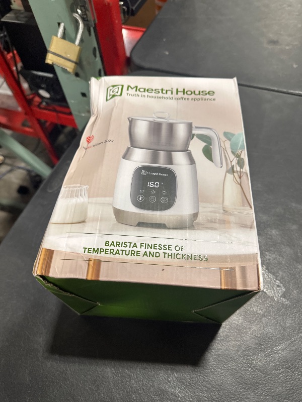 Photo 1 of Maestri House Milk Frother, 21OZ Variable Temp and Froth Thickness Milk Frother and Steamer, Smart Touch Control Milk Warmer, Dishwasher Safe, Memory Function for Latte Cappuccino Hot Chocolate