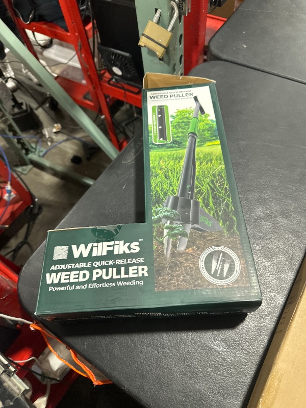 Photo 1 of Puller Tool with Long Adjustable Handle (36", 40", & 45"), Quick-Release Weed Ejector Mechanism, Lightweight Aluminum Stand-Up Heavy Duty Weed Remover, 4-Claw Head & Foot Pedal for Easy Weeding