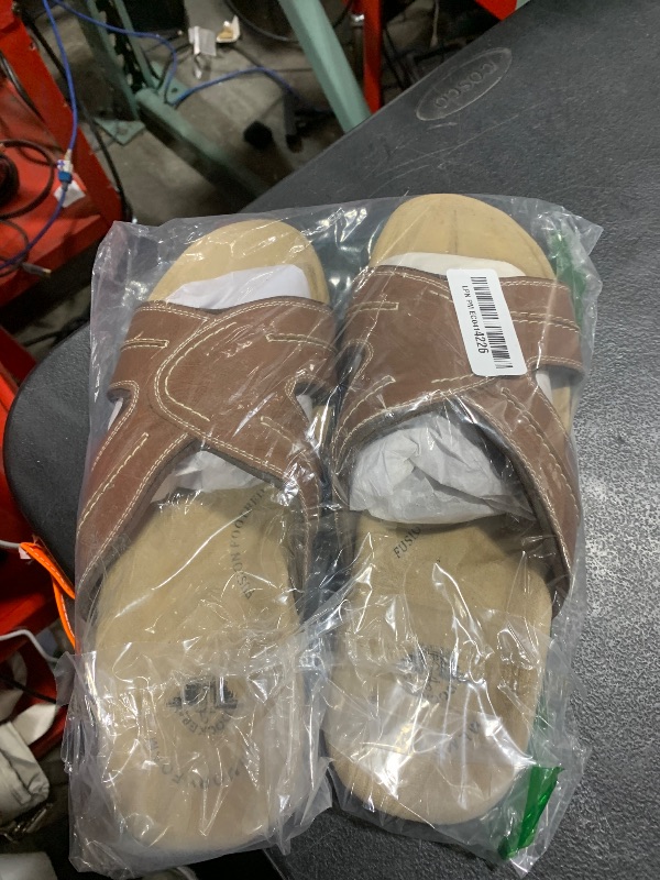 Photo 1 of Dockers Men's Slide Sandal, Rust, 9 Wide