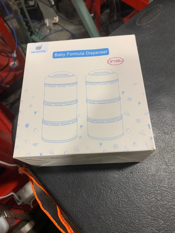 Photo 1 of Termichy Stackable Formula Dispenser Portable Milk Powder Container, 2 Pack, Warm Grey