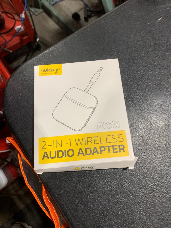 Photo 1 of Nulaxy Air in-Flight Bluetooth Wireless Audio Transmitter Receiver for up to 2 AirPods & Wireless Headphones, Bluetooth Adapter for All 3.5mm Jacks on Airplanes, Gym Equipment, TVs & Gaming Consoles