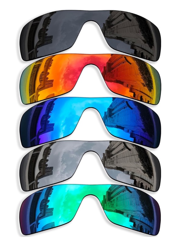 Photo 1 of 5 Pieces Polarized Replacement Lenses for Oakley Batwolf OO9101 Sunglasses, Anti-Scratch and Impact Resistant
