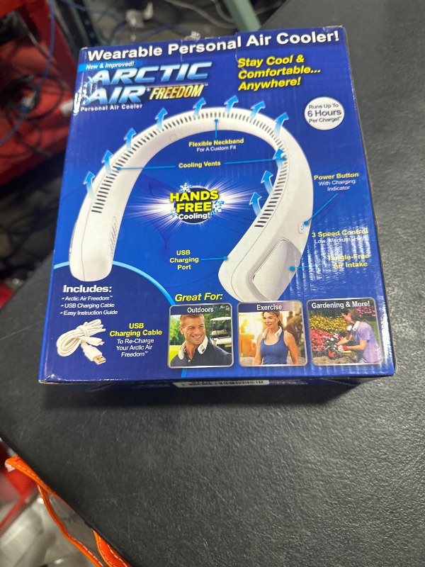 Photo 1 of Arctic Air Freedom Personal Air Cooler - Portable 3-Speed Neck Fan, Hands-Free Wearable Design, Lightweight, Cordless And Rechargeable