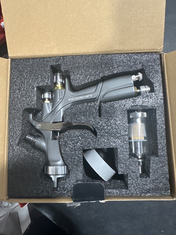 Photo 1 of InoKraft D1 LVLP Air Spray Gun Premium Kit, Easy to Use, Paint Gun for Cars & House DIY Painting, 1.3/1.5/1.7mm Nozzles, with Paint Sprayer Accessories