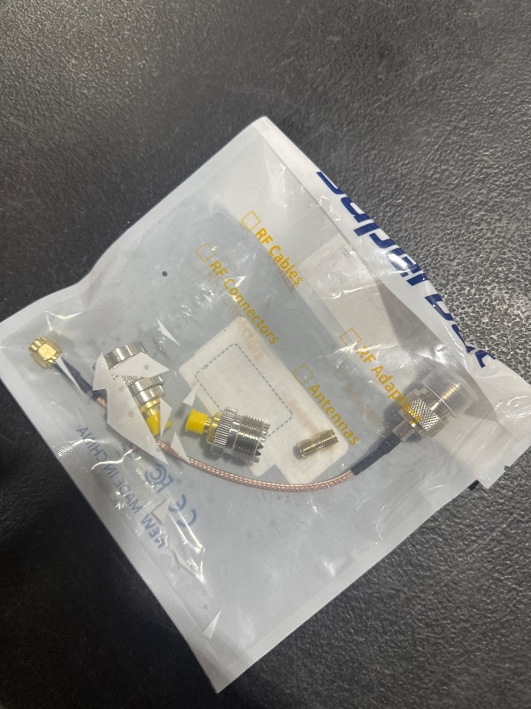 Photo 1 of Superbat SMA Male to SO239 RF Coaxial Coax Cable 6inches + 3pcs Adapter Kit, SMA to UHF Cable + SMA to SO239/PL259 Adapter Kit for RF Applications/CB Radio/Handheld Radio Antenna/Walkie Talkie etc