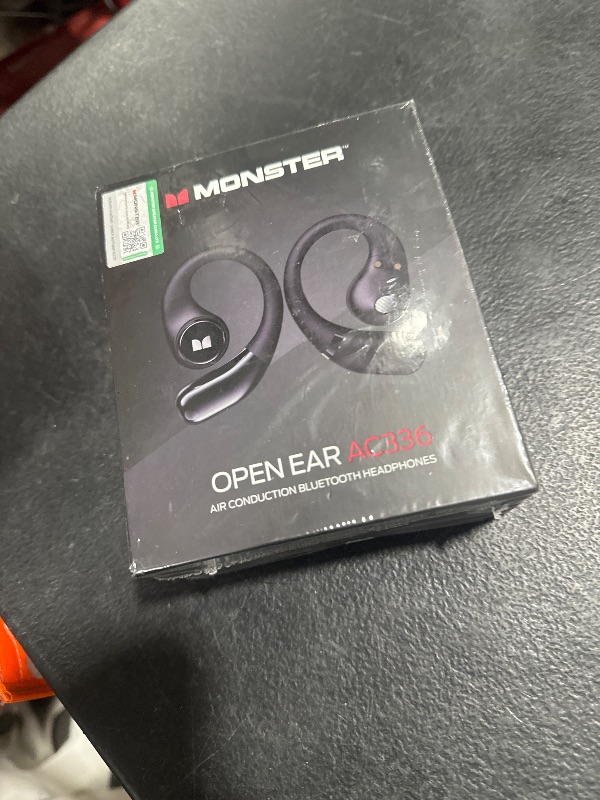 Photo 1 of Monster Open Ear AC336 Headphones, Bluetooth 6.0 Wireless Earbuds with Stereo Sound, ENC Clear Call, 21H Playtime, Type-C Charging, Touch Control, IPX6 Waterproof Open Ear Earbuds for Sports Fitness