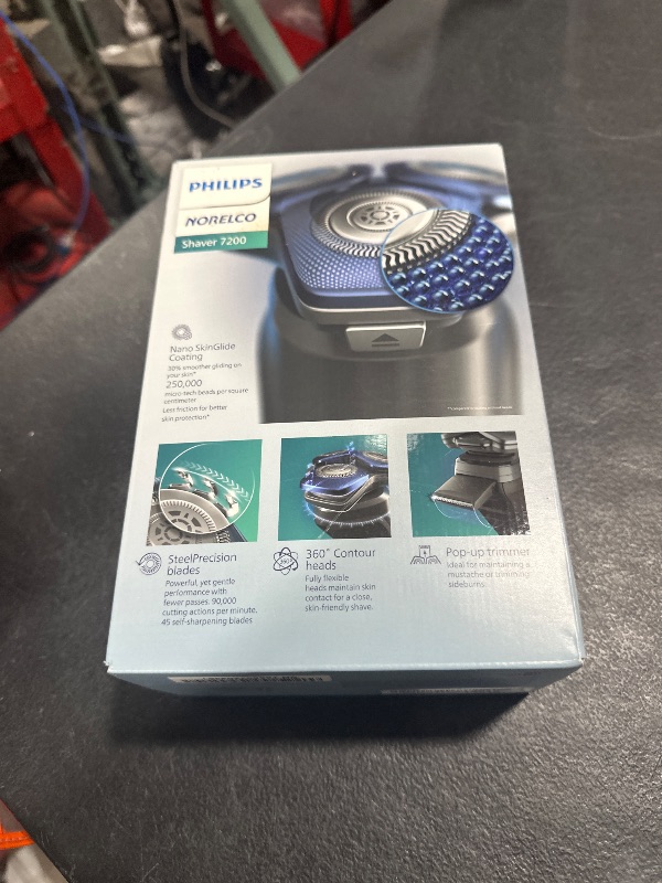 Photo 1 of Philips Norelco Shaver 7200, Rechargeable Wet & Dry Electric Shaver with SenseIQ Technology and Pop-up Trimmer, S7887/82