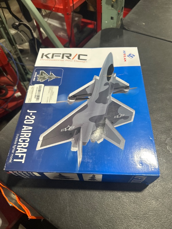 Photo 1 of RC Plane for Adults Youth Intermediate Plane with Brushless Motor/Gyro Stabilizer/Vertical Flight, 6 Channel Remote Control Airplane Stunt Fight Jet with LED Lights and Rechargeable Batteries