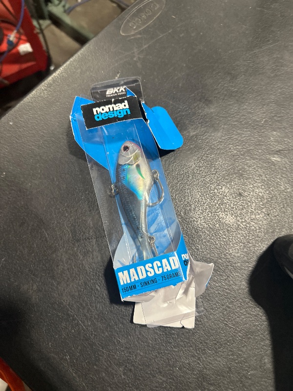 Photo 1 of Nomad Design Madscad 150 Sinking SW Twitchbait - Ideal for Snook, Striped Bass - BKK Diablo 5X Singles 5/0 Hooks, 6 inch - 2-3/4 oz, Sardine