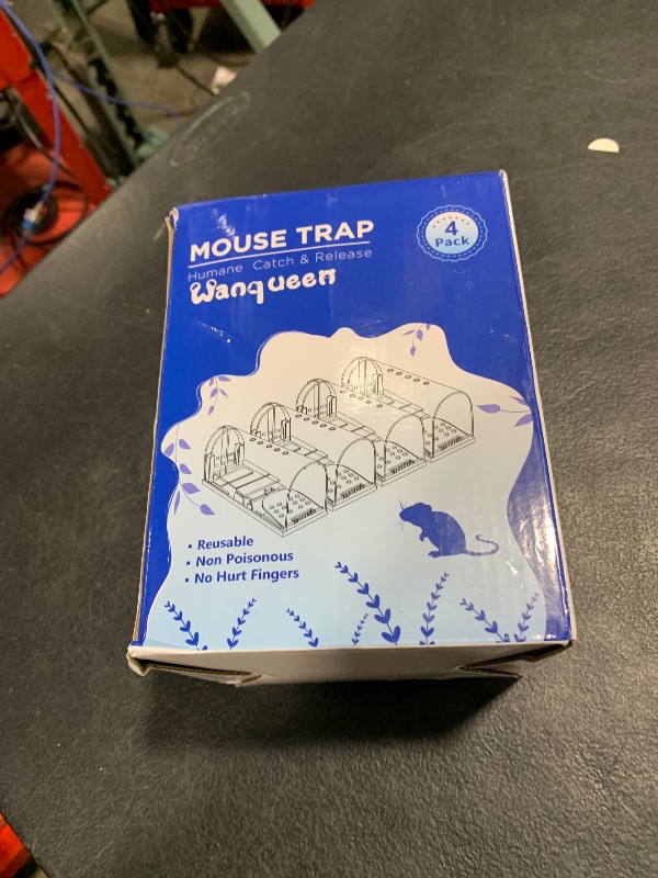 Photo 1 of 4 Pcs Humane Mouse Traps No Kill, Live Mouse Trap, Reusable Mice Trap Catch for House & Outdoors