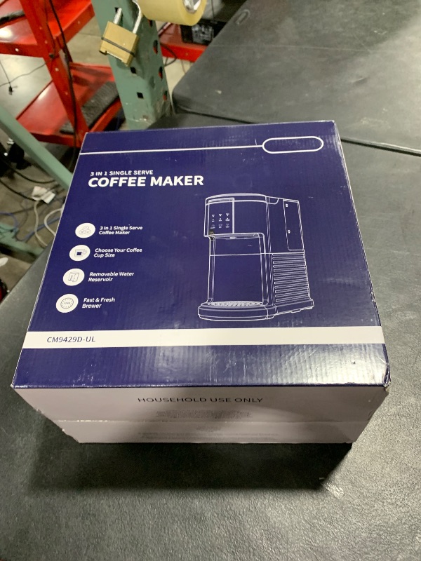 Photo 1 of SHARDOR 3 in 1 Single Serve Coffee Machine, K Cup Coffee Maker Compatible with Ground Coffee & Teas, 6 to 14oz Brew Sizes, 40oz Removable Water Tank, Descale Settings, Black