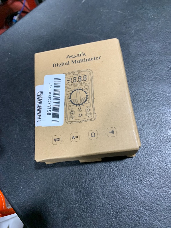 Photo 1 of Digital Multimeter Voltage Tester, Assark 2000 Counts Multimeter Measure AC DC Voltage DC Current, Meter Tester Test Volt Ohm Amp Diode Continuity, Resistance, Backlit LCD Display, Data Hold Function