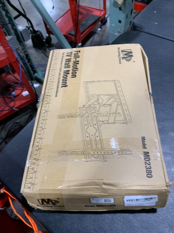 Photo 1 of Mounting Dream TV Wall Mount for 32-65 Inch Television,Mount with Swivel and Tilt, Full Motion Bracket with Articulating Dual Arms, Fits 16inch Studs, Max VESA 400X400 mm, 99lbs, MD2380