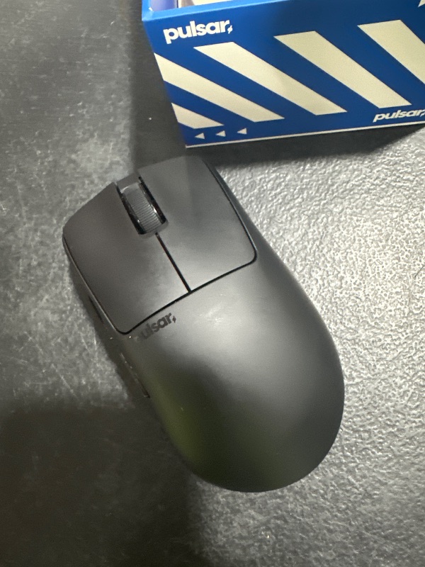 Photo 1 of Pulsar Gaming Gears Xlite v4 Wireless Gaming Mouse, Ultra Lightweight 2.04 oz (58g), Ergonomic, Optical Switch, 32000 DPI, 750 IPS, XS-1 Sensor, 8k Compatible (Large, Black)
