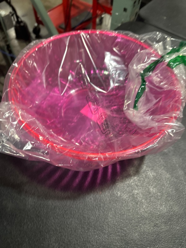 Photo 1 of Party Essentials Hard Plastic 192-Ounce Serving Bowl, Neon Pink