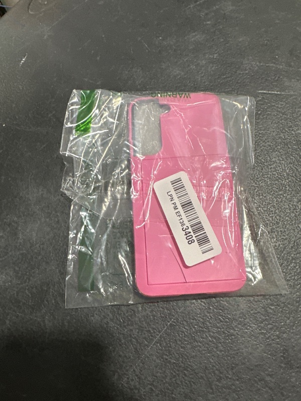 Photo 1 of Jiunai for Samsung S22 Case, Galaxy S22 Case Credit Card IDs Cash Holder Shell Wallet Case Slide Cover Dual Layer Hard PC Rubber Cover Phone Case for Samsung Galaxy S22 5G 6.2'' 2022 Pink