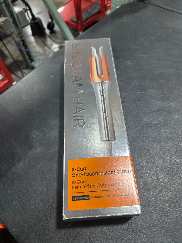 Photo 1 of SHEGLAM Automatic Curling Iron 1 1/4 inch with 3 Temperatures Fast Heating, 2-Way Rotation, Anti-Scald, Anti-Tangle Rotating, Automatic Shut-Off for Hair Styling